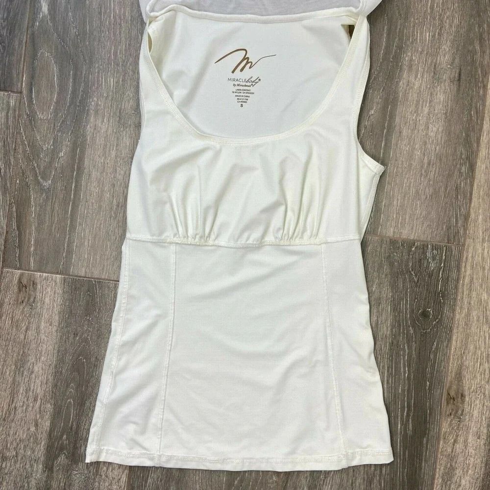 MiracleBody By MiracleSuit Sheer Long Sleeve Top and Control Top Tank Top Size S - Picture 7 of 7